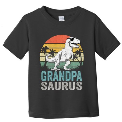 Grandpasaurus T Rex Dinosaur Grandpa Saurus Family Matching Sweat Toddler T-Shirt