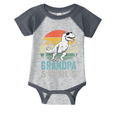 Grandpasaurus T Rex Dinosaur Grandpa Saurus Family Matching Sweat Infant Baby Jersey Bodysuit