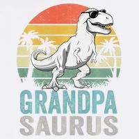 Grandpasaurus T Rex Dinosaur Grandpa Saurus Family Matching Sweat Garment-Dyed Sweatshirt