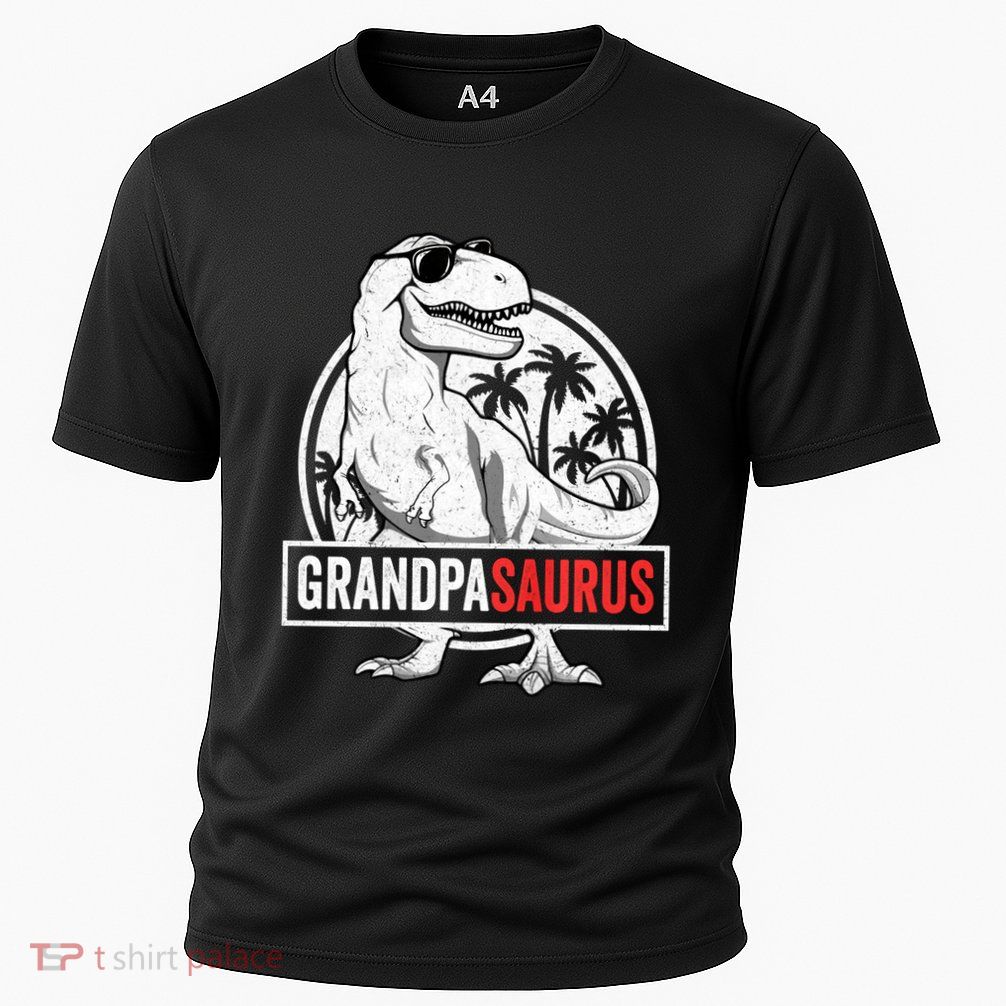 Grandpasaurus T Rex Dinosaur Grandpa Saurus Family Matching Sweat Performance Shirt