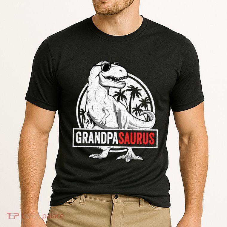 Grandpasaurus T Rex Dinosaur Grandpa Saurus Family Matching Sweat Performance Shirt