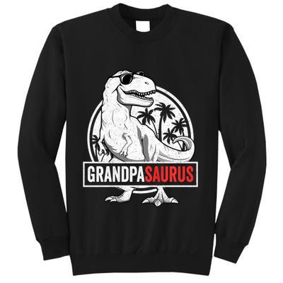 Grandpasaurus T Rex Dinosaur Grandpa Saurus Family Matching Sweat Sweatshirt