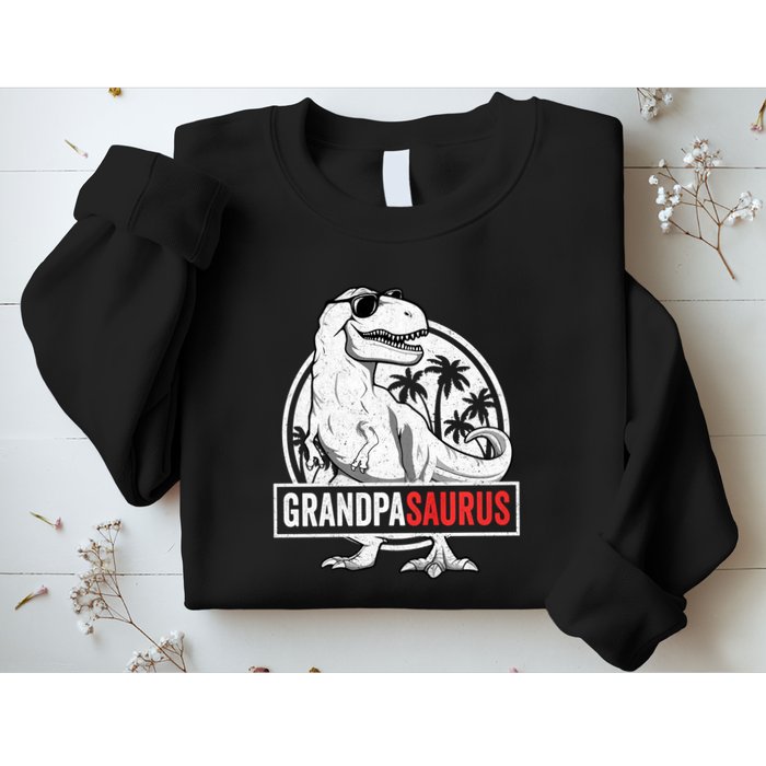 Grandpasaurus T Rex Dinosaur Grandpa Saurus Family Matching Sweat Sweatshirt
