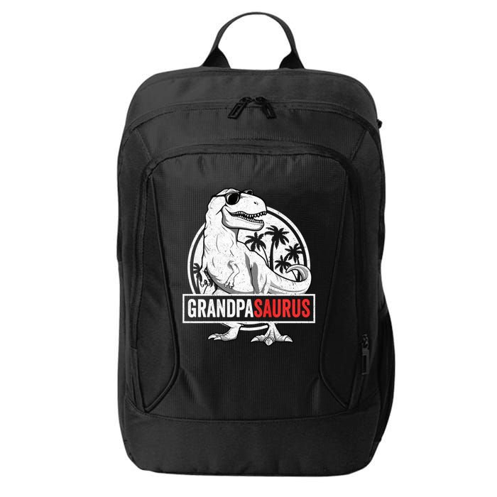 Grandpasaurus T Rex Dinosaur Grandpa Saurus Family Matching Sweat City Backpack