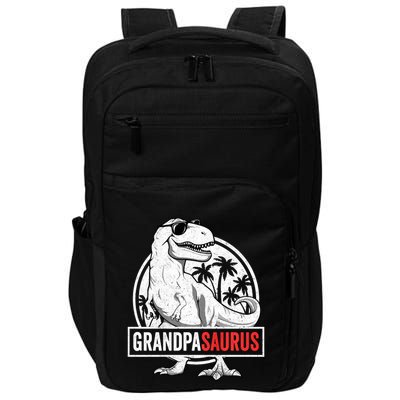 Grandpasaurus T Rex Dinosaur Grandpa Saurus Family Matching Sweat Impact Tech Backpack