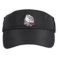 Grandpasaurus T Rex Dinosaur Grandpa Saurus Family Matching Sweat Adult Drive Performance Visor