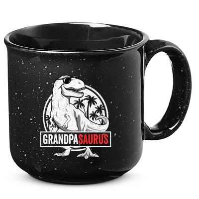 Grandpasaurus T Rex Dinosaur Grandpa Saurus Family Matching Sweat 15oz Campfire Ceramic Mug
