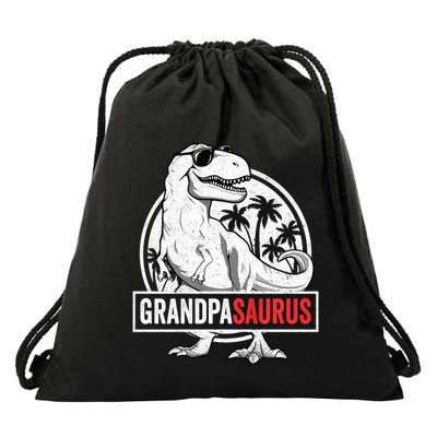 Grandpasaurus T Rex Dinosaur Grandpa Saurus Family Matching Sweat Drawstring Bag
