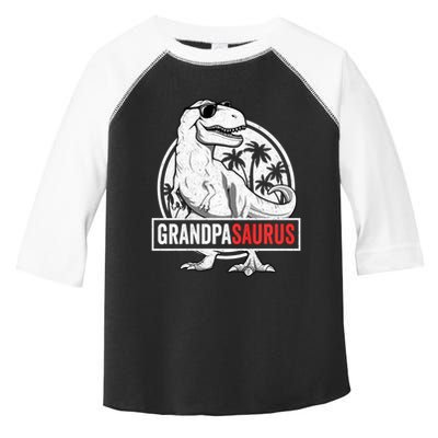 Grandpasaurus T Rex Dinosaur Grandpa Saurus Family Matching Sweat Toddler Fine Jersey T-Shirt