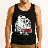 Grandpasaurus T Rex Dinosaur Grandpa Saurus Family Matching Sweat Tank Top
