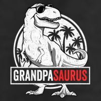 Grandpasaurus T Rex Dinosaur Grandpa Saurus Family Matching Sweat Microfiber Hand Towel
