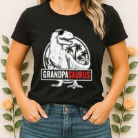 Grandpasaurus T Rex Dinosaur Grandpa Saurus Family Matching Sweat Womens T-Shirt