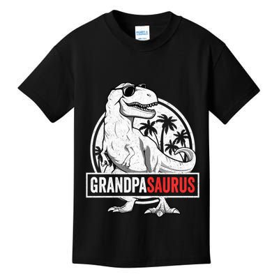 Grandpasaurus T Rex Dinosaur Grandpa Saurus Family Matching Sweat Kids T-Shirt