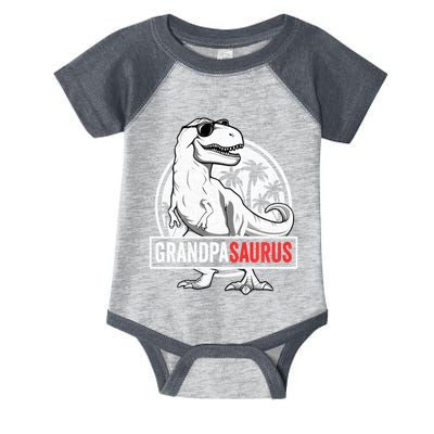 Grandpasaurus T Rex Dinosaur Grandpa Saurus Family Matching Sweat Infant Baby Jersey Bodysuit