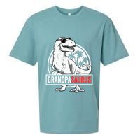 Grandpasaurus T Rex Dinosaur Grandpa Saurus Family Matching Sweat Sueded Cloud Jersey T-Shirt