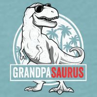 Grandpasaurus T Rex Dinosaur Grandpa Saurus Family Matching Sweat Sueded Cloud Jersey T-Shirt