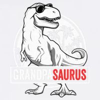 Grandpasaurus T Rex Dinosaur Grandpa Saurus Family Matching Sweat Garment-Dyed Sweatshirt