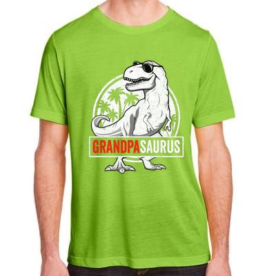 Grandpasaurus T Rex Dinosaur Grandpa Saurus Family Matching Adult ChromaSoft Performance T-Shirt