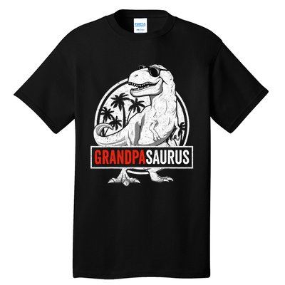 Grandpasaurus T Rex Dinosaur Grandpa Saurus Family Matching Tall T-Shirt