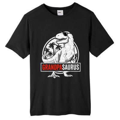 Grandpasaurus T Rex Dinosaur Grandpa Saurus Family Matching Tall Fusion ChromaSoft Performance T-Shirt