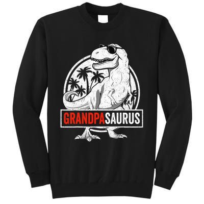 Grandpasaurus T Rex Dinosaur Grandpa Saurus Family Matching Tall Sweatshirt