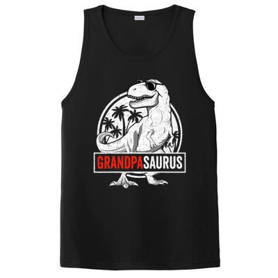 Grandpasaurus T Rex Dinosaur Grandpa Saurus Family Matching PosiCharge Competitor Tank