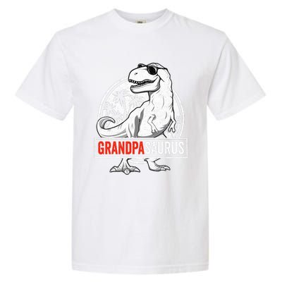 Grandpasaurus T Rex Dinosaur Grandpa Saurus Family Matching Garment-Dyed Heavyweight T-Shirt