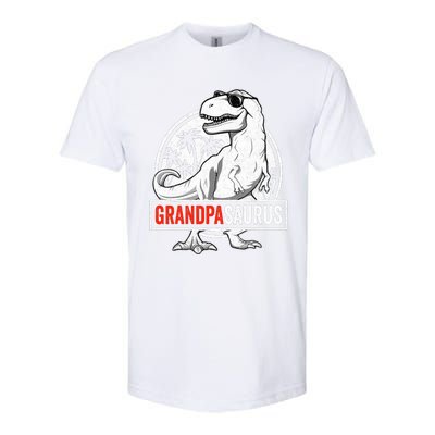 Grandpasaurus T Rex Dinosaur Grandpa Saurus Family Matching Softstyle CVC T-Shirt