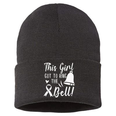 Got To Ring The Bell Chemo Grad Breast Cancer Gift Sustainable Knit Beanie