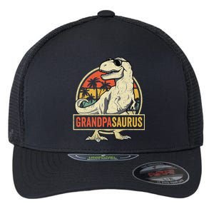 Grandpasaurus T Rex Dinosaur Grandpa Saurus Family Matching Flexfit Unipanel Trucker Cap