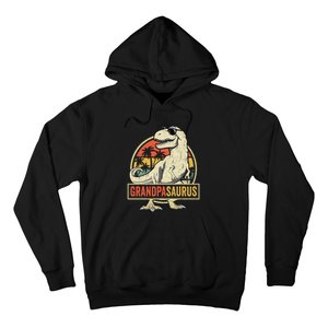 Grandpasaurus T Rex Dinosaur Grandpa Saurus Family Matching Hoodie