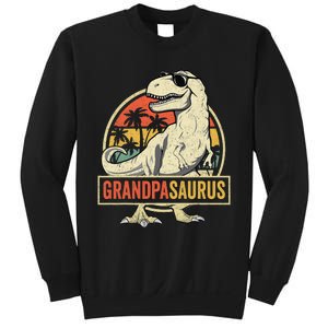 Grandpasaurus T Rex Dinosaur Grandpa Saurus Family Matching Sweatshirt