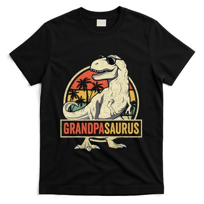 Grandpasaurus T Rex Dinosaur Grandpa Saurus Family Matching T-Shirt