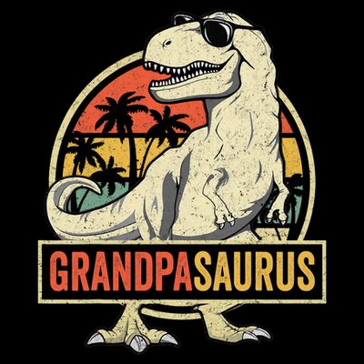 Grandpasaurus T Rex Dinosaur Grandpa Saurus Family Matching T-Shirt