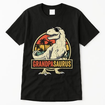 Grandpasaurus T Rex Dinosaur Grandpa Saurus Family Matching Tall T-Shirt