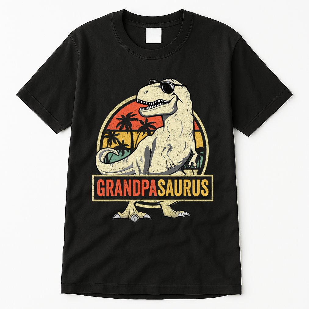 Grandpasaurus T Rex Dinosaur Grandpa Saurus Family Matching Tall T-Shirt