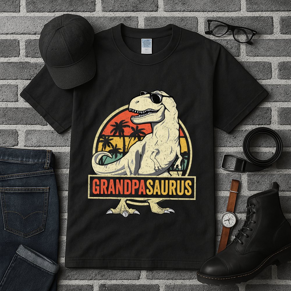Grandpasaurus T Rex Dinosaur Grandpa Saurus Family Matching Tall T-Shirt