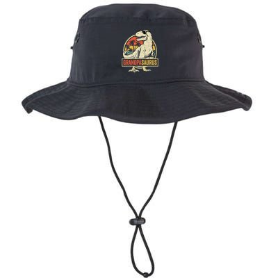 Grandpasaurus T Rex Dinosaur Grandpa Saurus Family Matching Bucket Hat