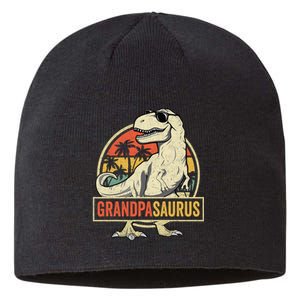 Grandpasaurus T Rex Dinosaur Grandpa Saurus Family Matching Sustainable Beanie