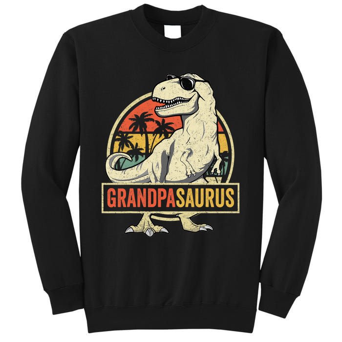 Grandpasaurus T Rex Dinosaur Grandpa Saurus Family Matching Tall Sweatshirt