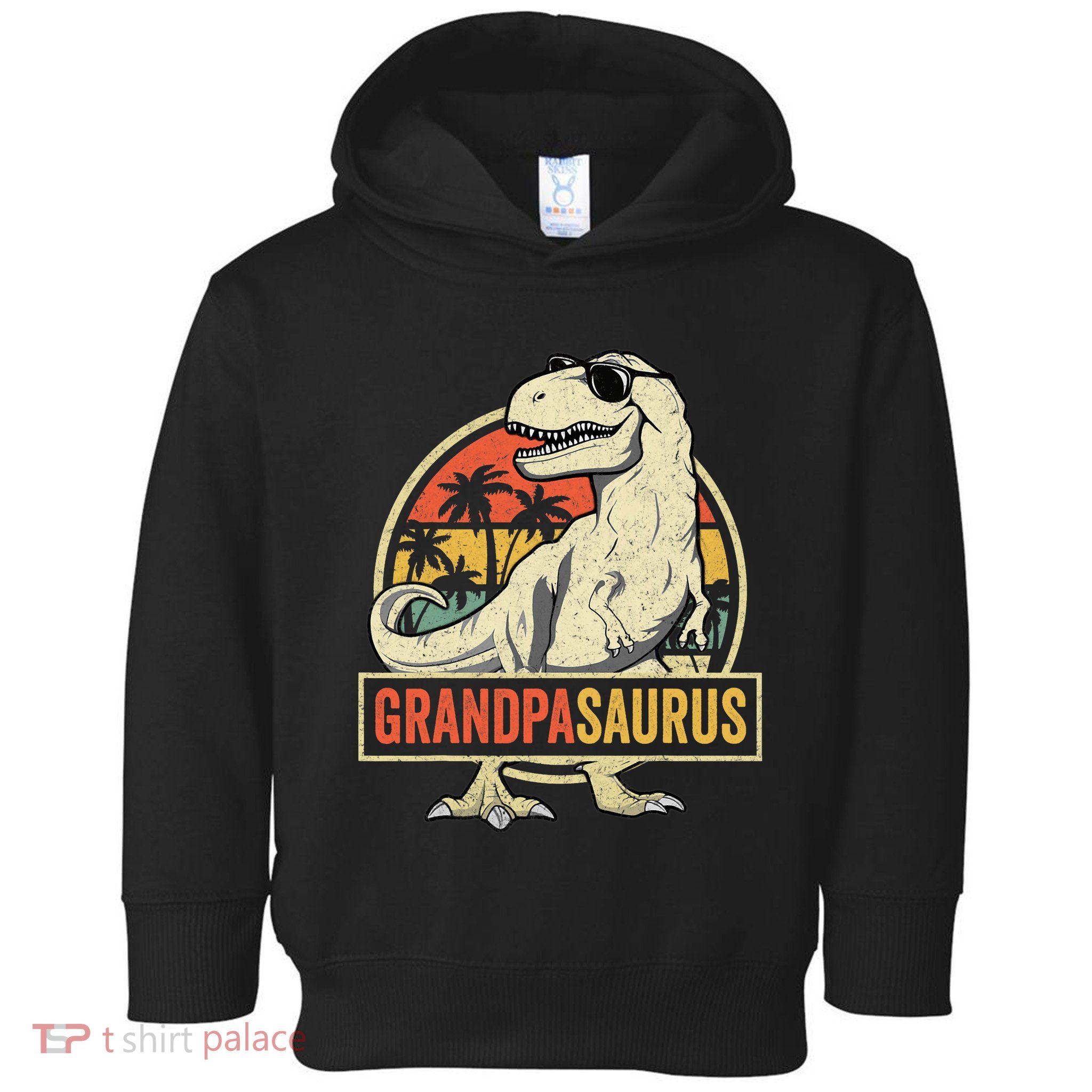 Grandpasaurus T Rex Dinosaur Grandpa Saurus Family Matching Toddler Hoodie