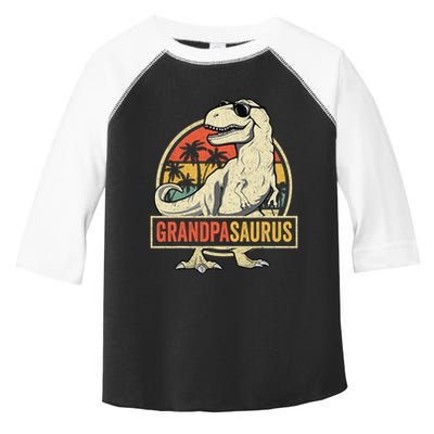 Grandpasaurus T Rex Dinosaur Grandpa Saurus Family Matching Toddler Fine Jersey T-Shirt