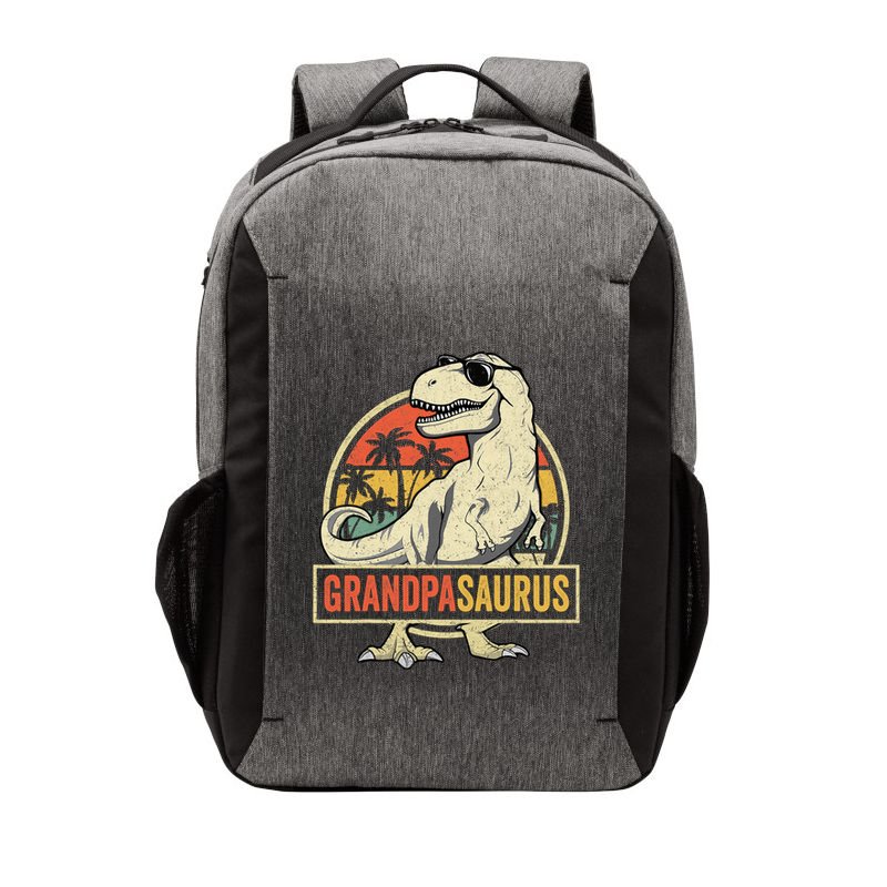 Grandpasaurus T Rex Dinosaur Grandpa Saurus Family Matching Vector Backpack
