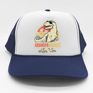 Grandpasaurus T Rex Dinosaur Grandpa Saurus Family Matching Trucker Hat