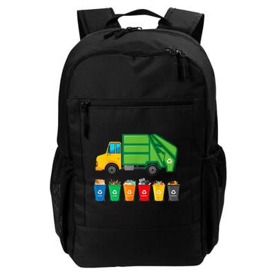 Garbage Truck Reuse Recycle Trash Collector Earth Day Daily Commute Backpack