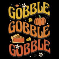 Gobble Turkey Retro Thanksgiving Fall Bag