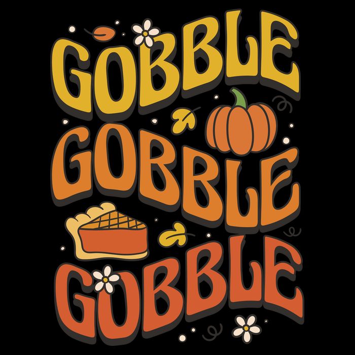 Gobble Turkey Retro Thanksgiving Fall Bag