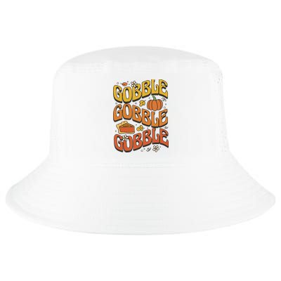 Gobble Turkey Retro Thanksgiving Fall Cool Comfort Performance Bucket Hat