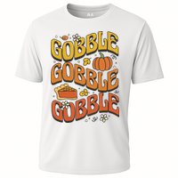 Gobble Turkey Retro Thanksgiving Fall Performance Shirt