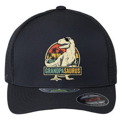 Grandpasaurus T Rex Dinosaur Grandpa Saurus Family Matching Flexfit Unipanel Trucker Cap